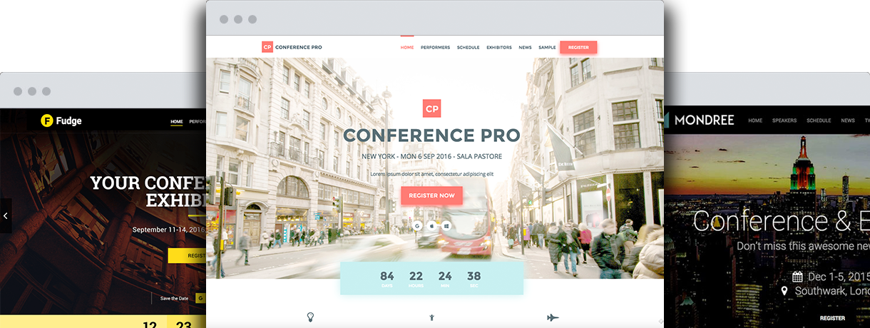 wordpress conference and event themes shop showthemes