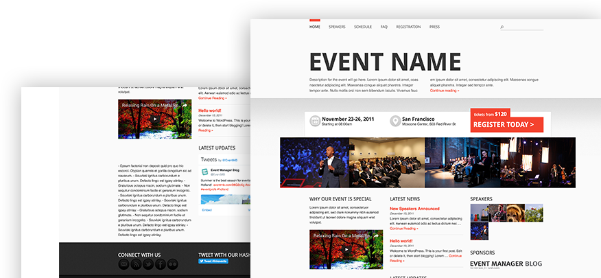 Event Manager Theme