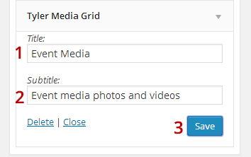 Tyler Media Grid Widget