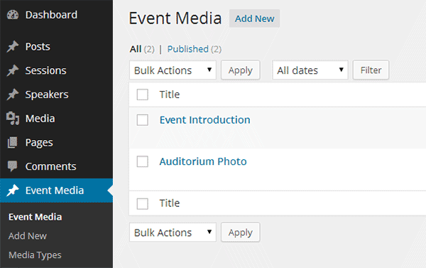 Event Media Added