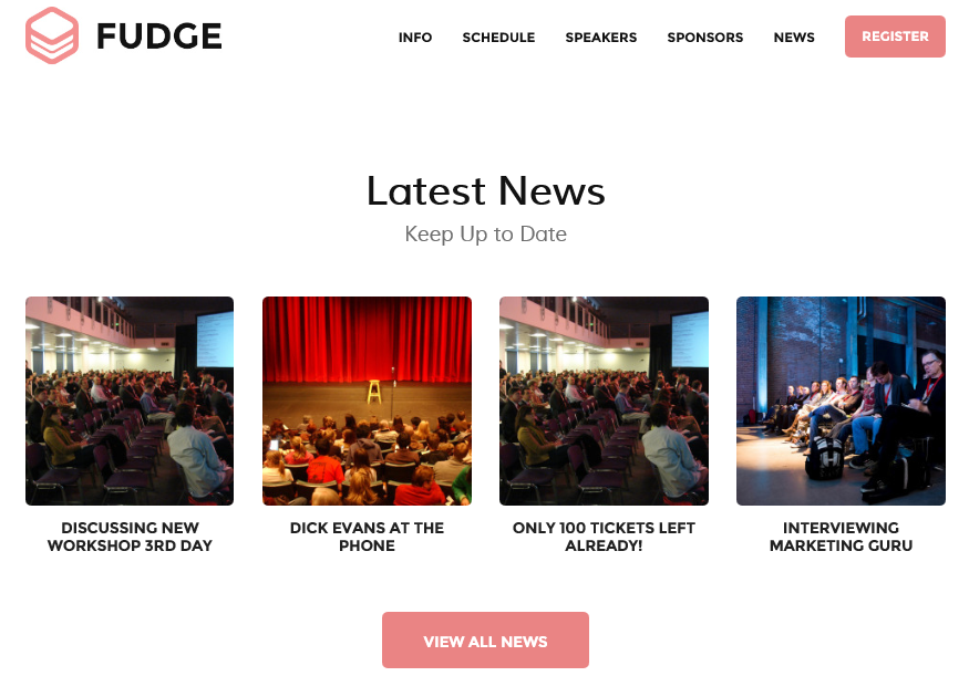 Fudge Latest News in HomePage