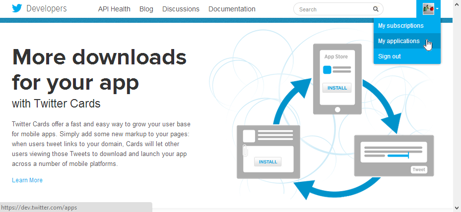 Twitter - My Apps