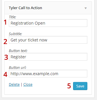 Tyler Call to Action Widget